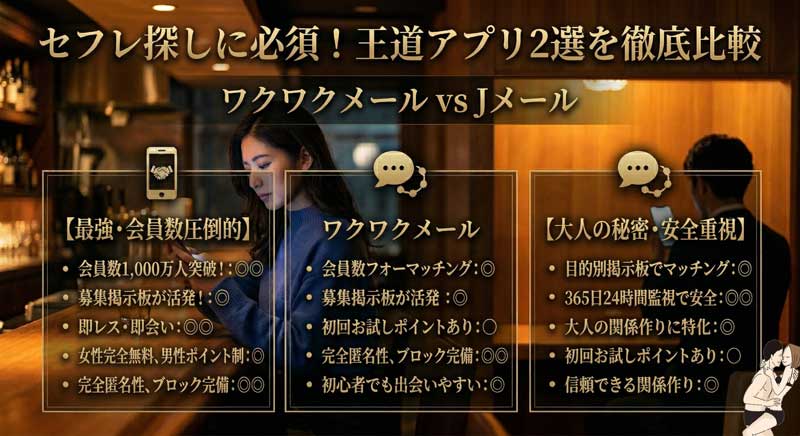 俺がセフレ探しで使い続けているアプリは2つだけ